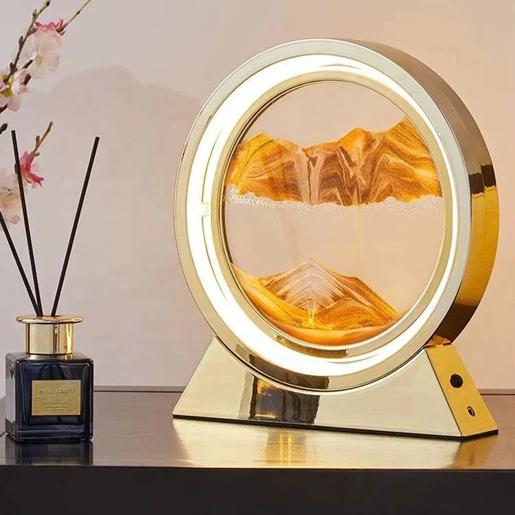 LED Sand Lamp with Dynamic Hourglass Design