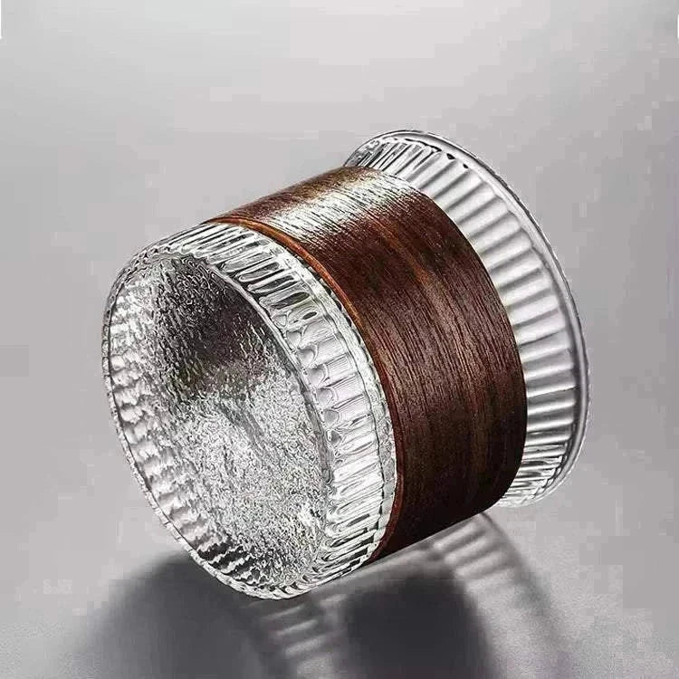 Minimalist crystal whiskey glasses cup for neat pours and refined