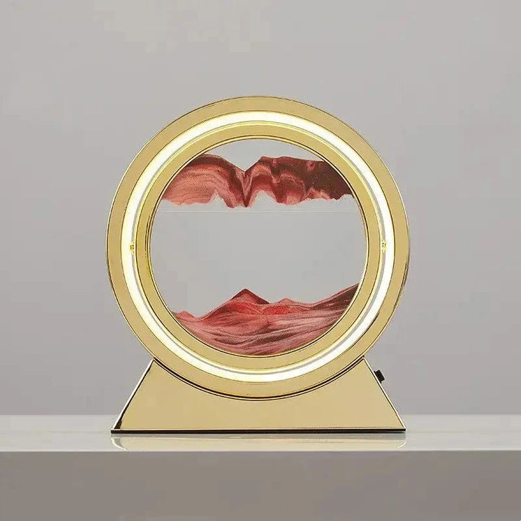 Elegant Round Sand Lamp – Modern Home Décor Light