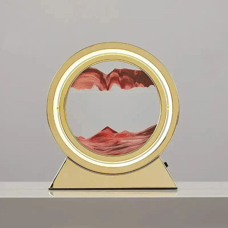 Elegant Round Sand Lamp – Modern Home Décor Light