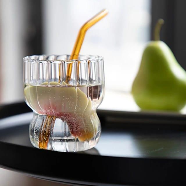 ecological transparent retro glass-280ml