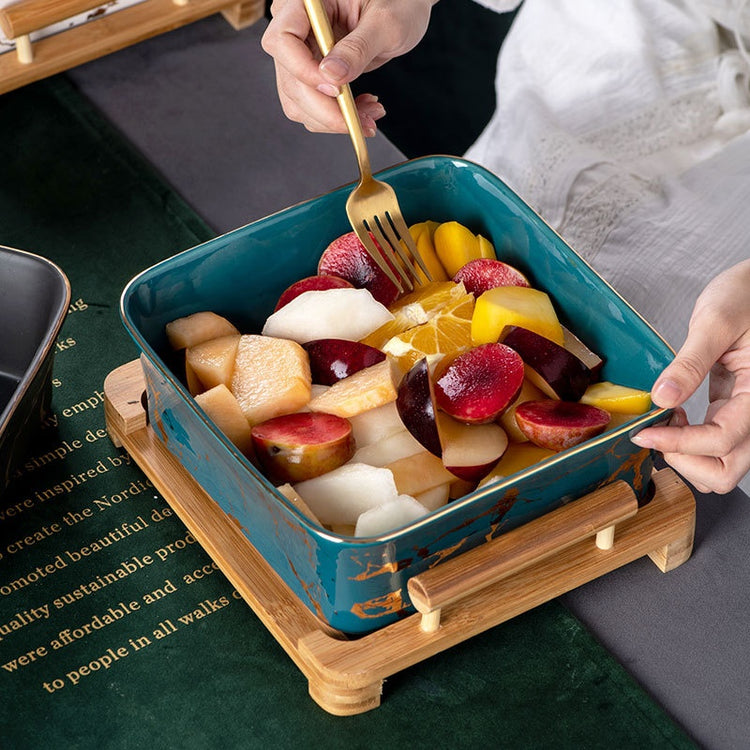 Decorative black European-style ceramic bowl. Ideal for fruit or any delicious snack.