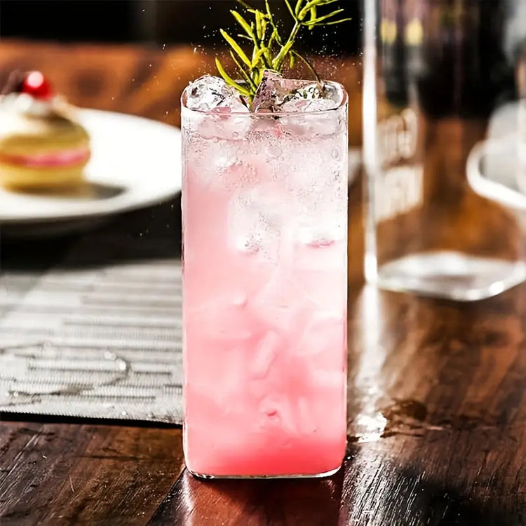 Sleek square drinking glasses for modern homes.