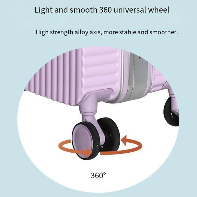 Aluminum carry-on with cup holder