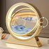 Luxury Sand Lamp with Gold Finish & LED Lighting