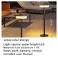 Weatherproof Smart Solar Disc Floor Lamp with elegant disc shape 110 cm
