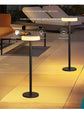 Solar disk lamp with lighting that brings life to the garden path.