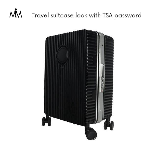360-degree rolling suitcase with cup holder