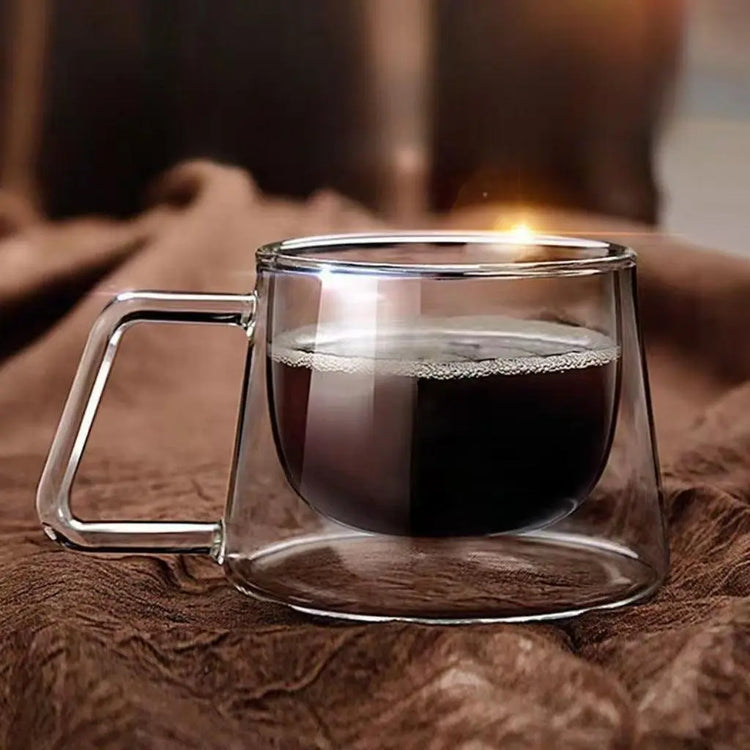 Clear espresso glass cup