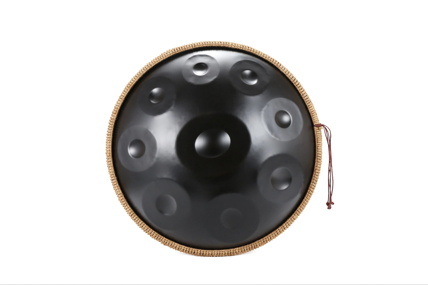 Playing Handpan Drum with mallets