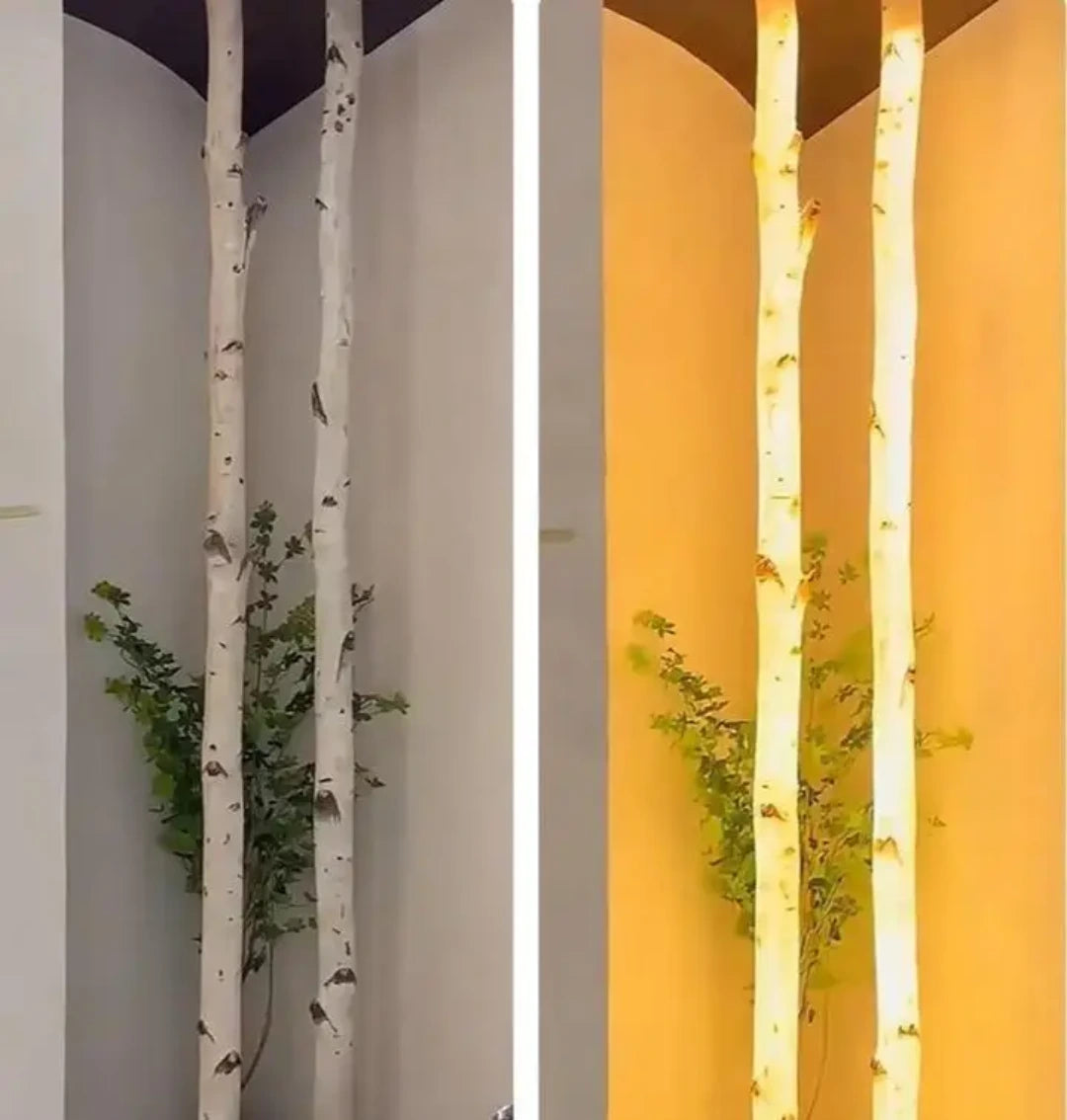 Our birch logs decor is perfect for both indoor and outdoor spaces. 