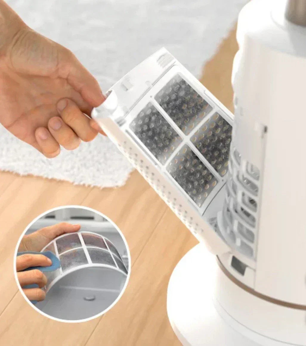Easy access for filter maintenance, for cleaner air and no sneezing.