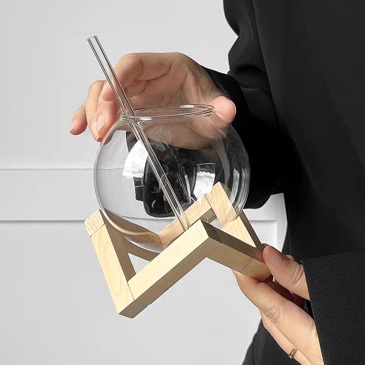 Modern Glassware Design | Spherical Borosilicate Tumbler